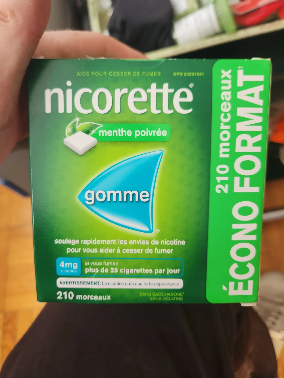 Nicorette Gum, Spearmint, 210 pieces