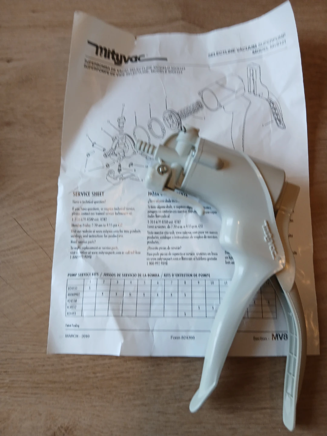 Mityvac Selectline Vacuum Superpump Model MV8121