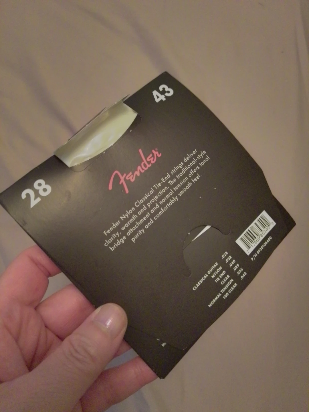 Fender Nylon Classical Guitar Strings Normal Tension - photo 3