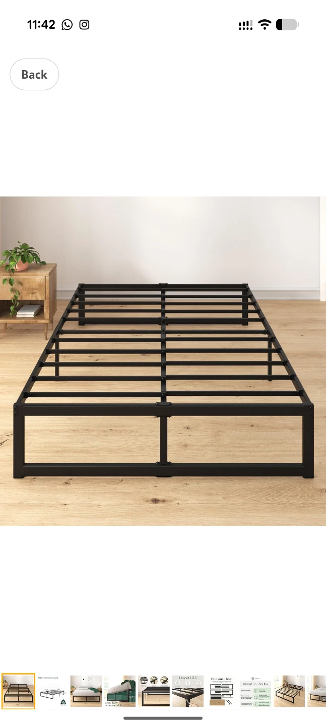 Metal Bed Frame Base, Full Size - Zinus - photo 4
