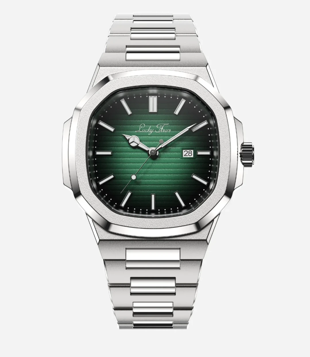 Luxury Emerald Green Automatic Stainless Steel Luxury Watch