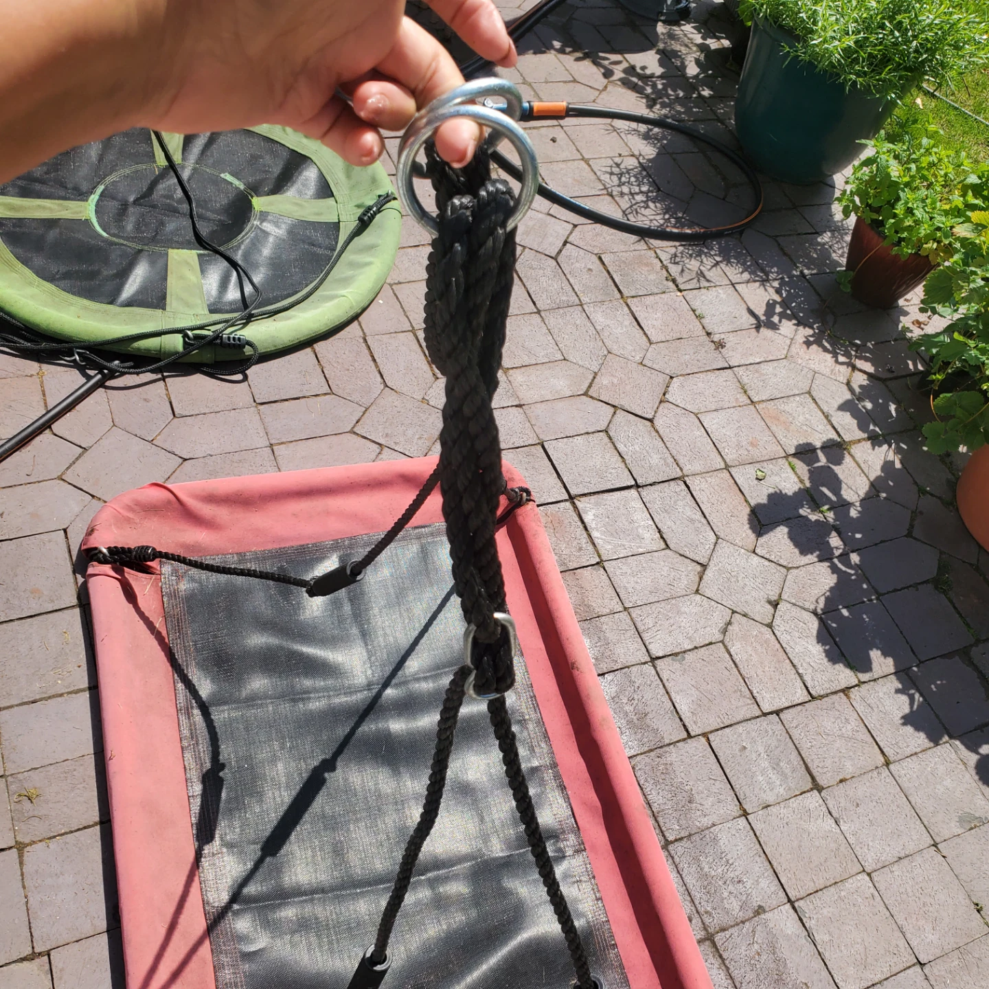 Rectangular Swing Seat with Ropes - photo 4