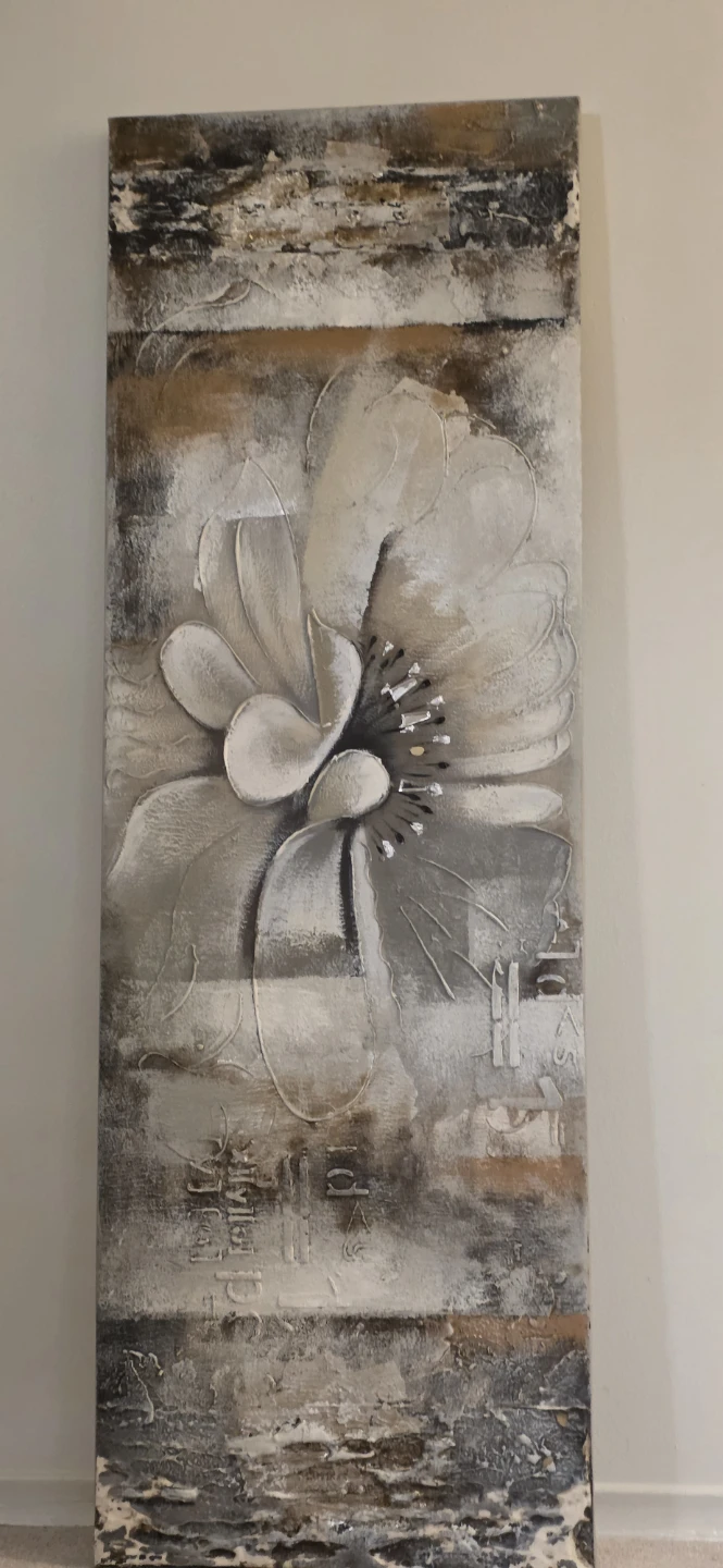 Textured Floral Wall Art (19.75" x 59") - photo 2