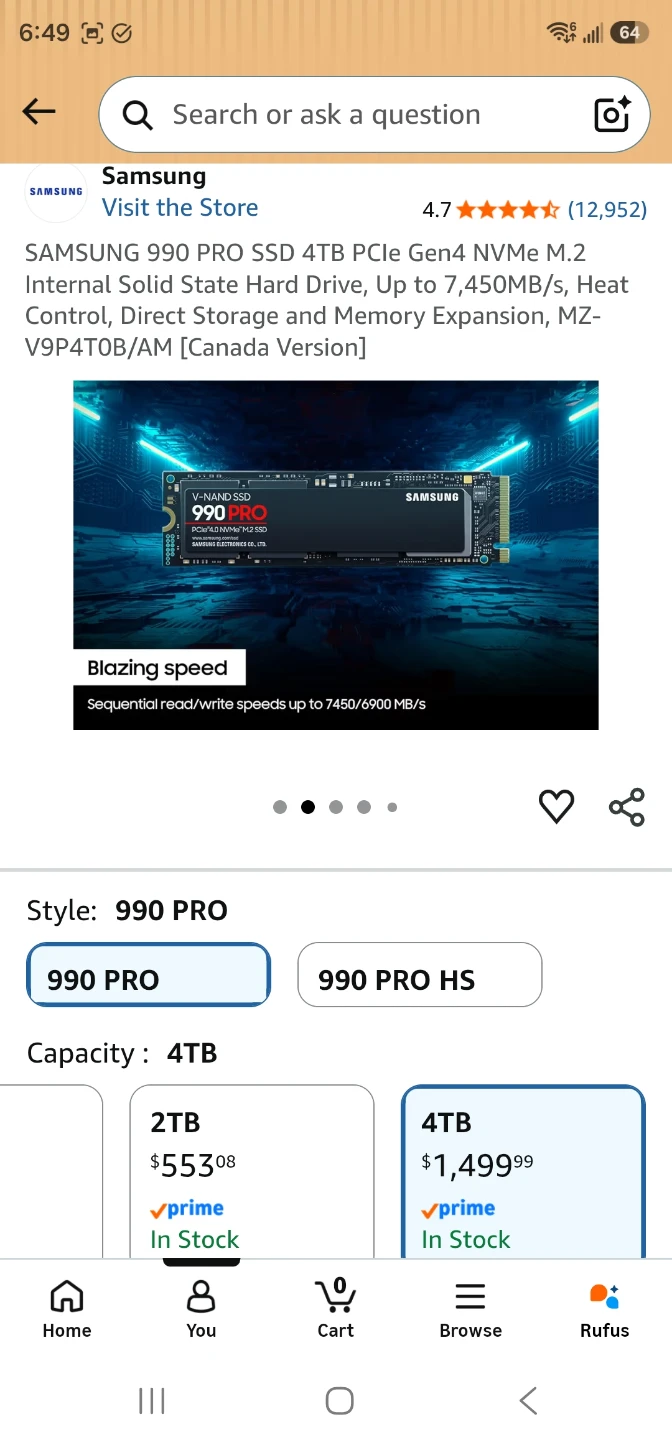 SAMSUNG 990 PRO SSD 4TB - photo 2