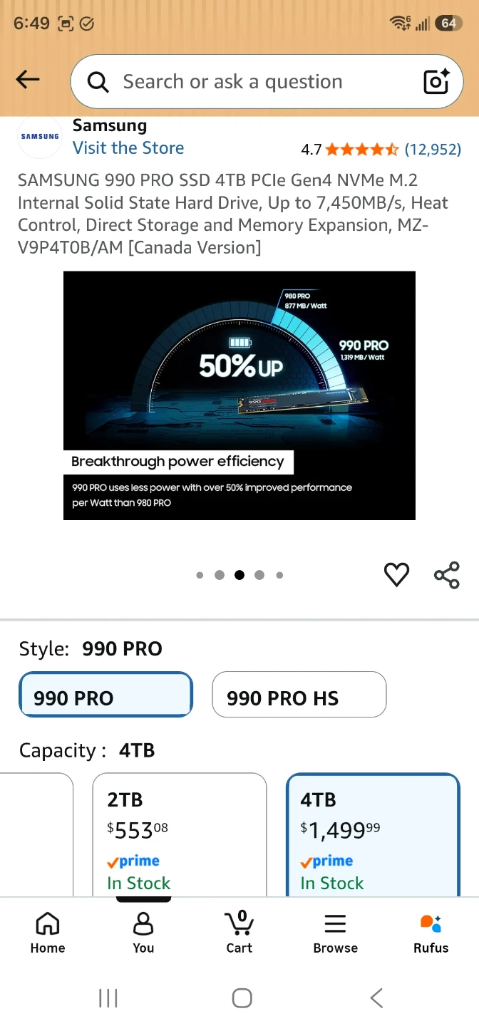 SAMSUNG 990 PRO SSD 4TB - photo 3