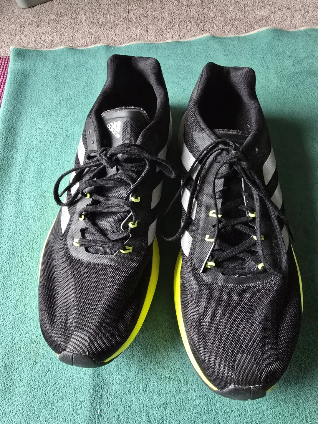 Adidas SL20 Running Shoes - Black/Grey/Neon
