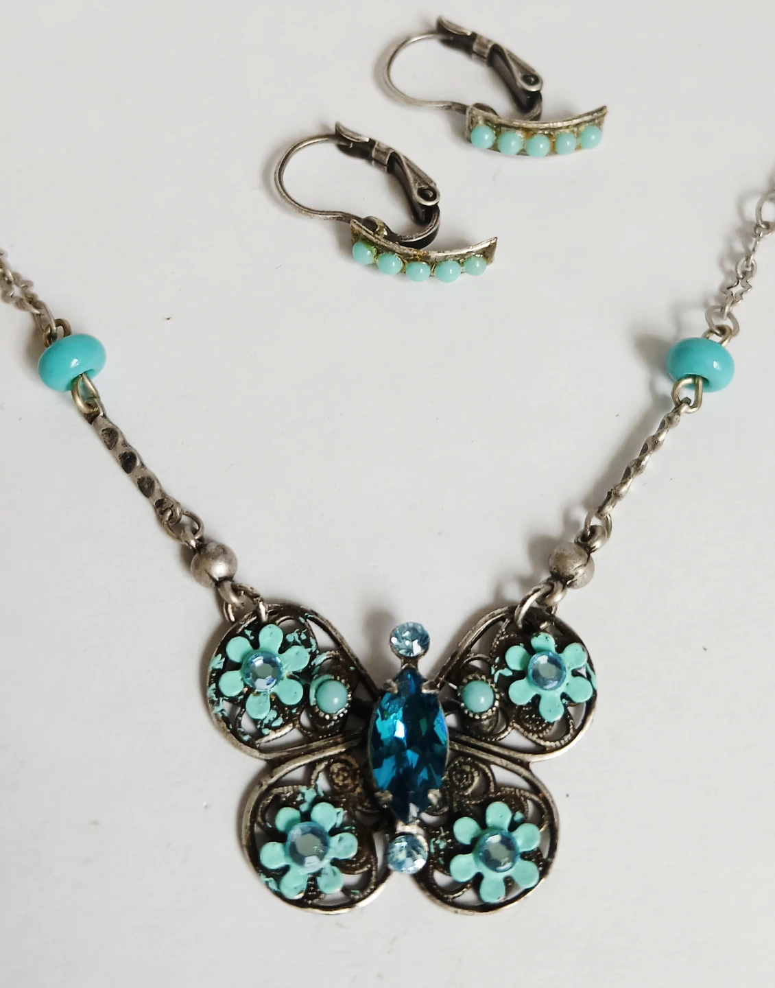 Butterfly Necklace and Earrings Set - photo 4