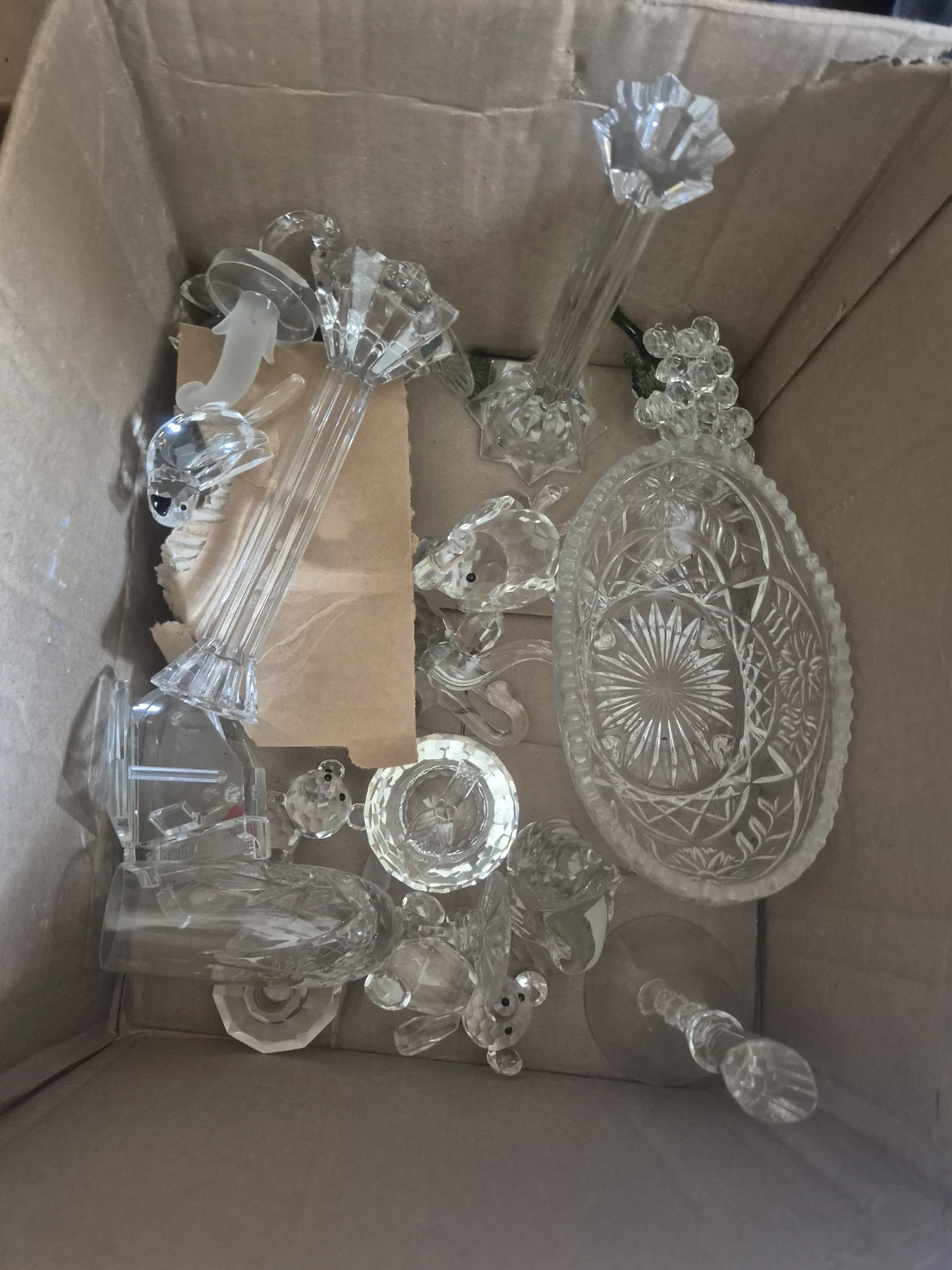 Crystal, english prcelen, Vintage Ceramic Mantle clock
