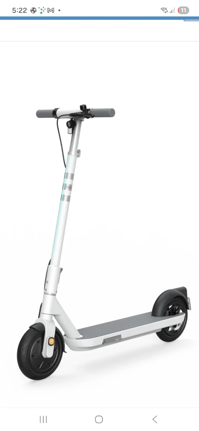 White Electric Scooter
