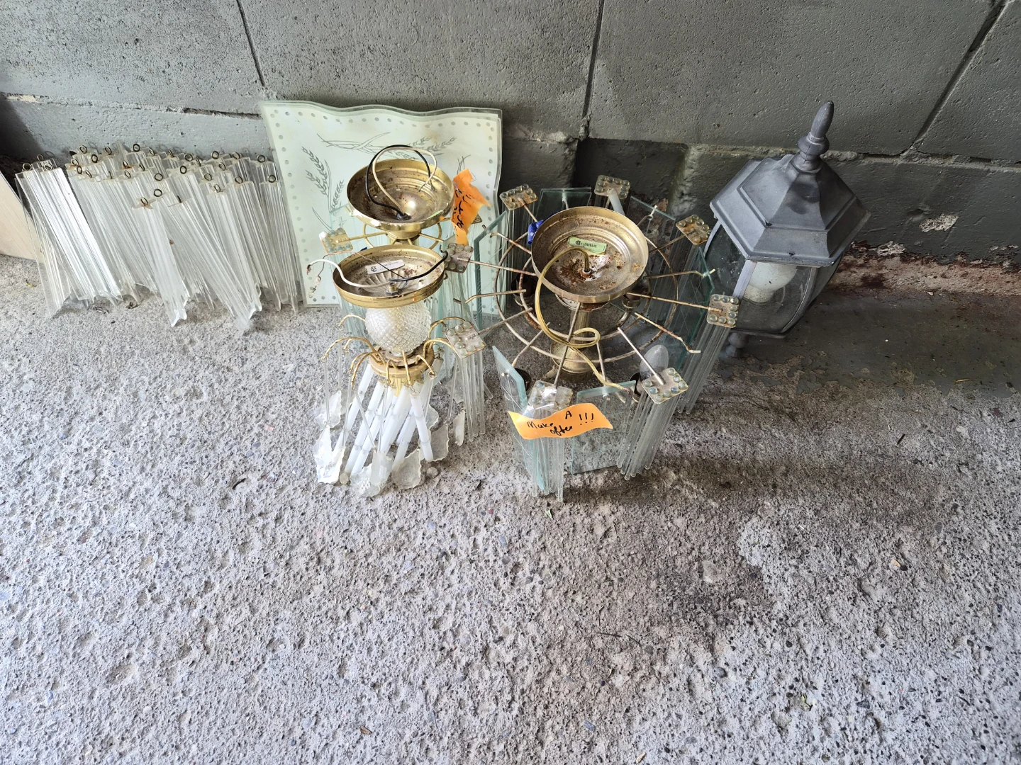 Chandelier Parts and Outdoor Light Fixture