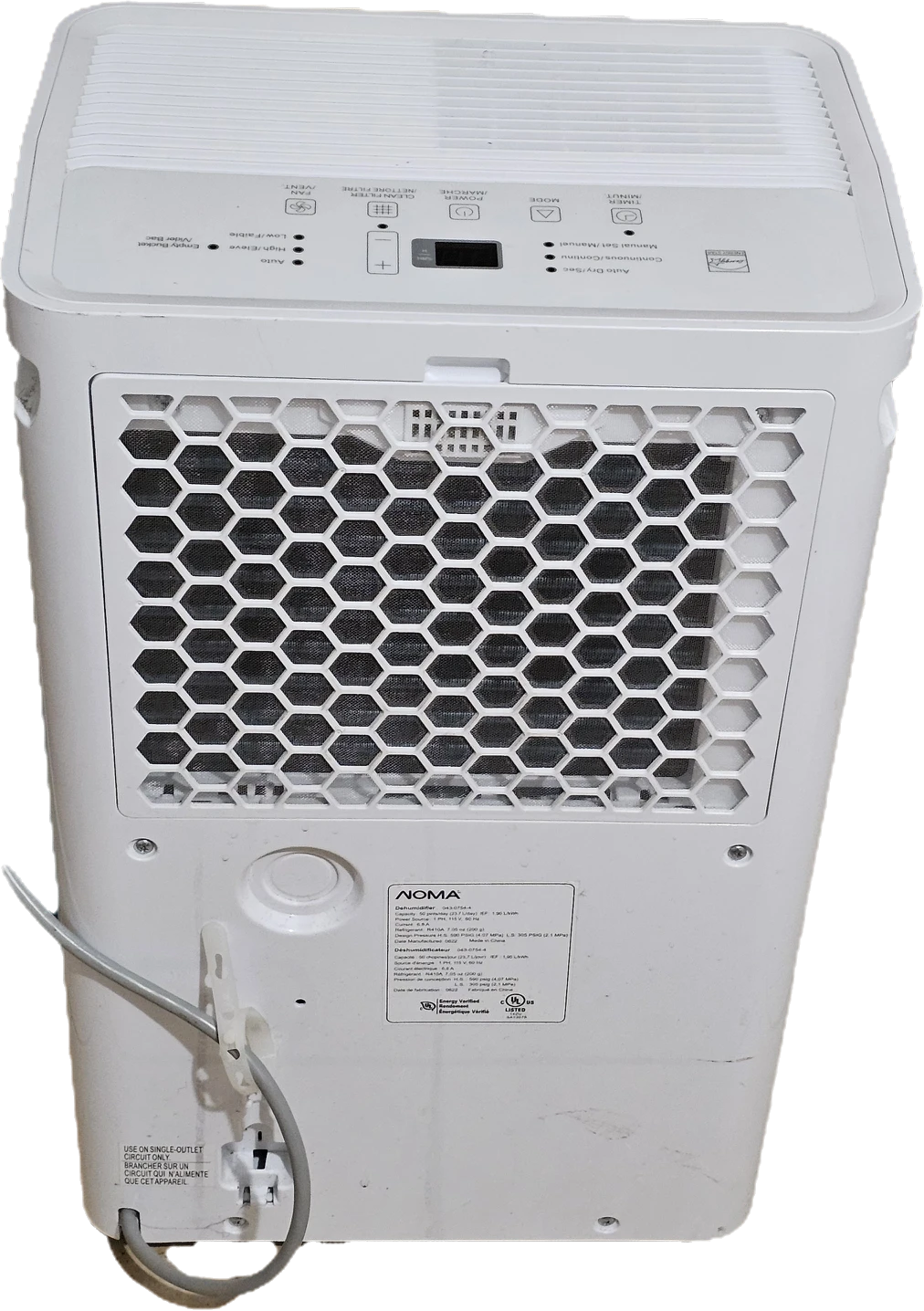 NOMA 50-Pint Dehumidifier – Excellent Condition - photo 3