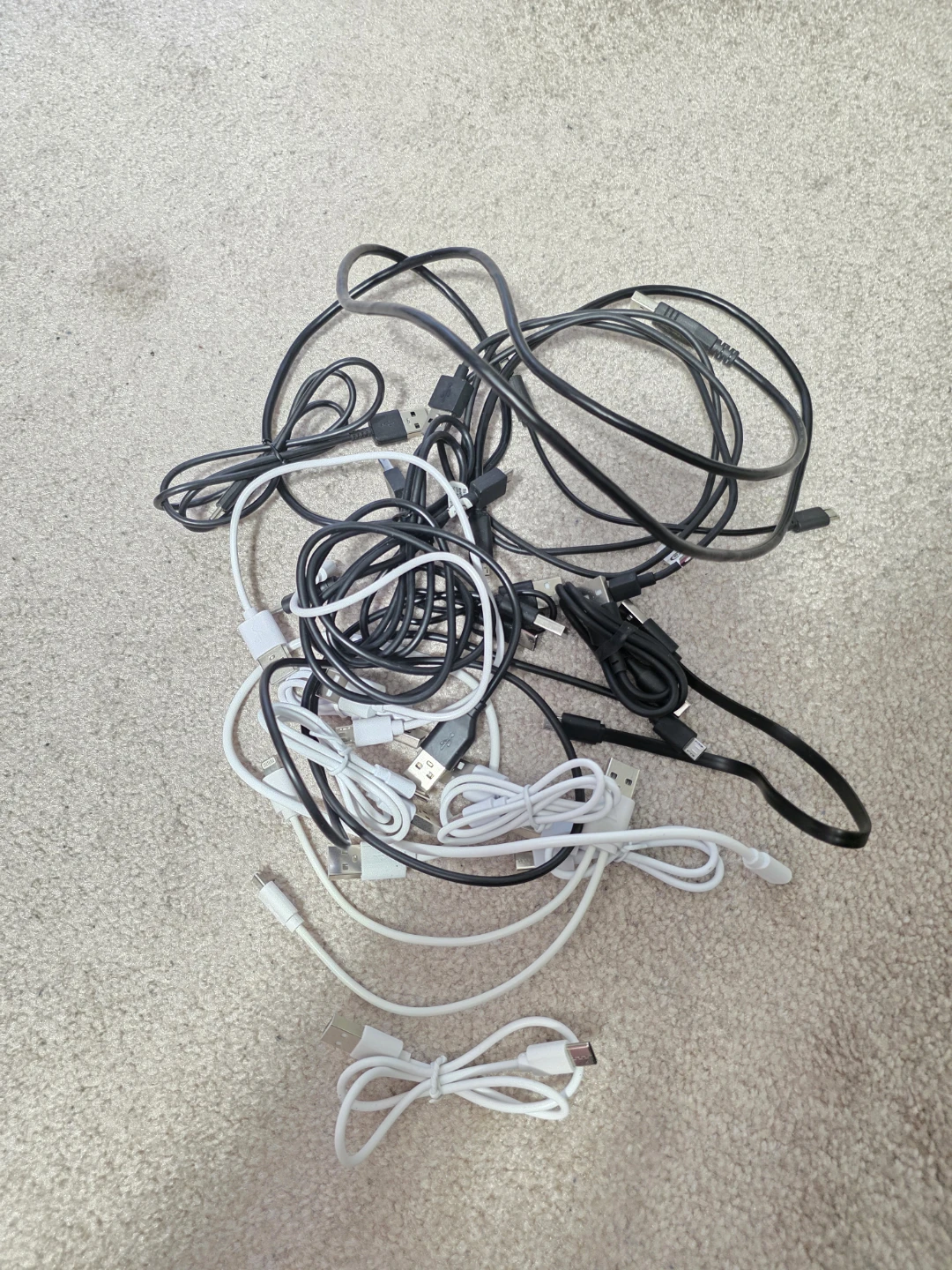 Assorted USB Charging Cables