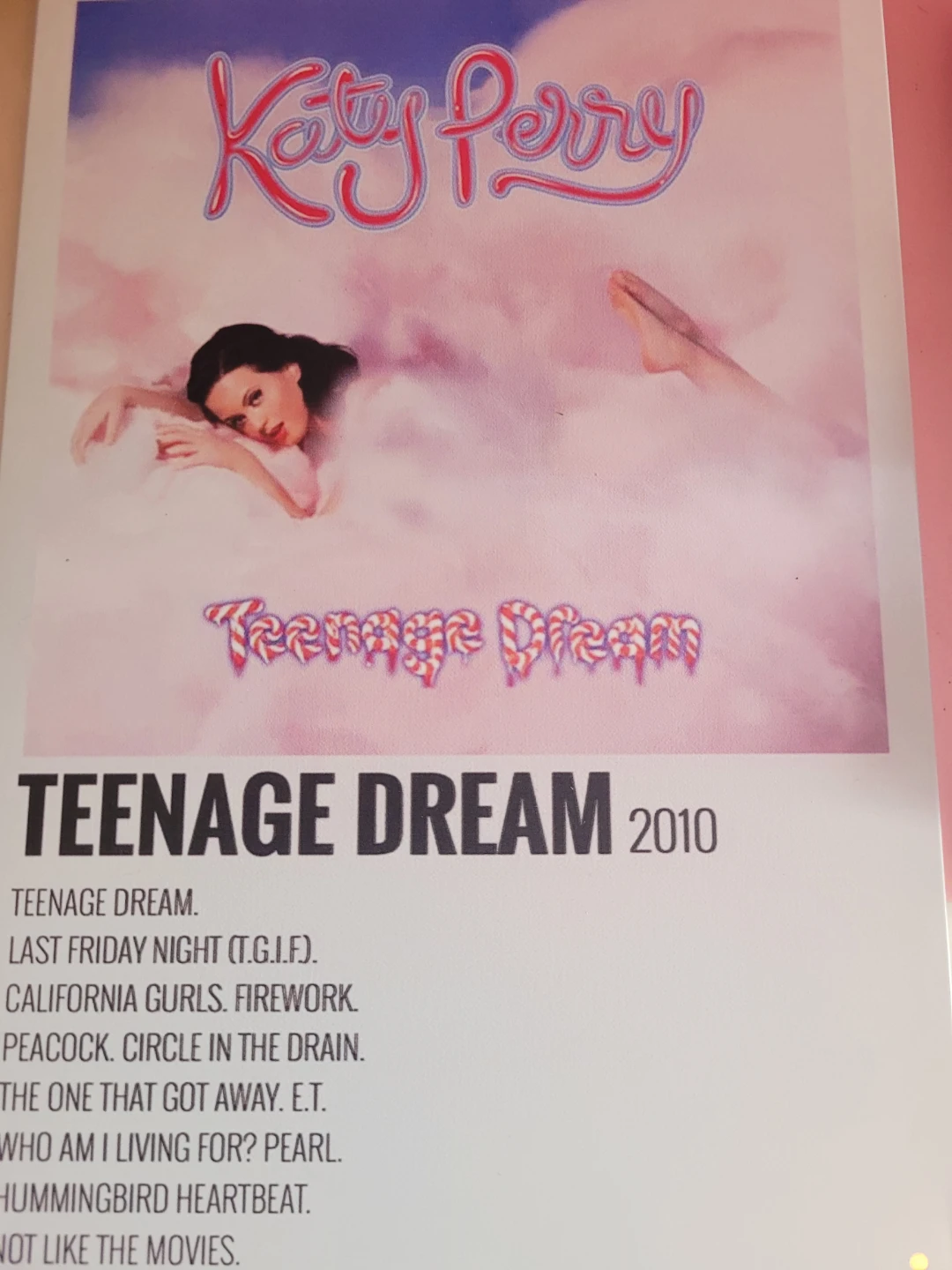 Katy perry tin sign