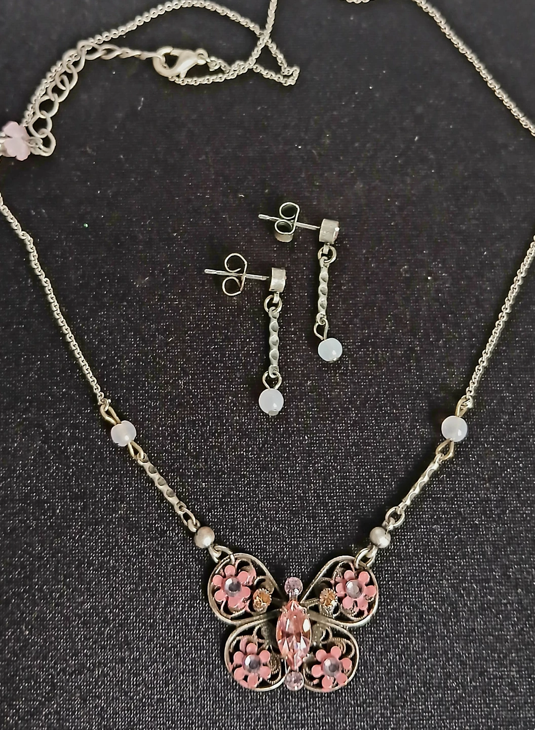 Butterfly Necklace and Earring Set - photo 4