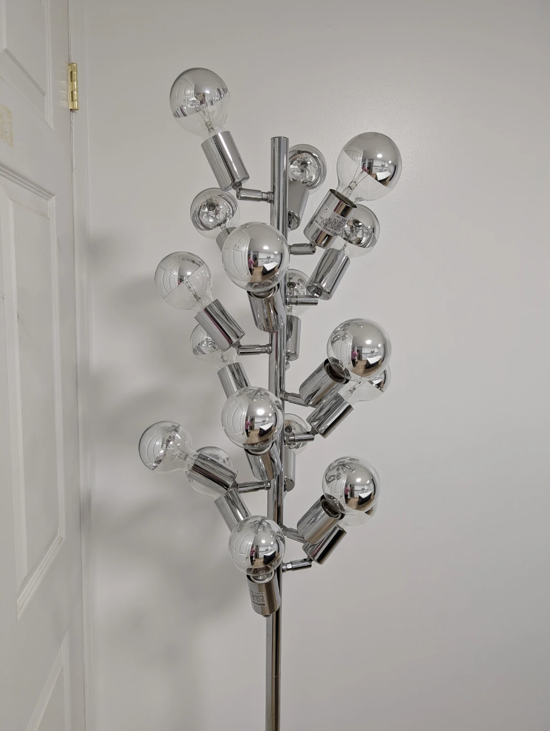 Chrome Floor Lamp with Multiple Bulbs - photo 4