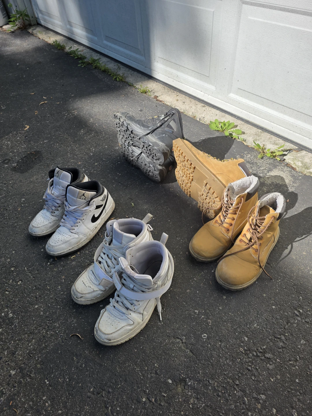 Assorted Men's Boots and Sneakers