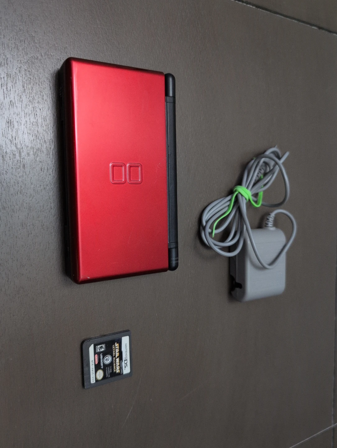 Nintendo DS Lite Crimson Red Working With Charger/Stylus+Game - photo 2