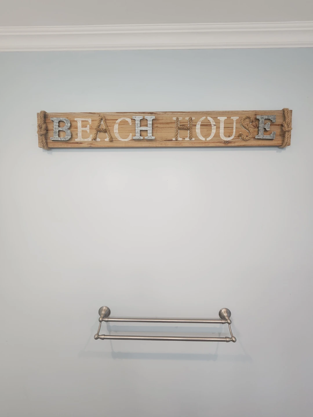Wooden Beach House Wall Sign