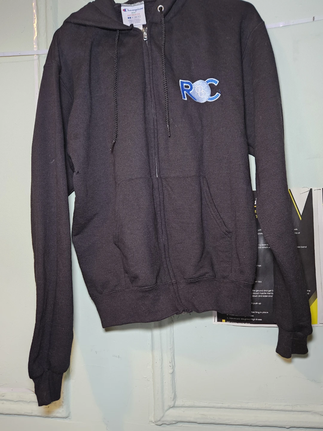 Champion Eco Authentic Black Full Zip Hoodie - photo 3