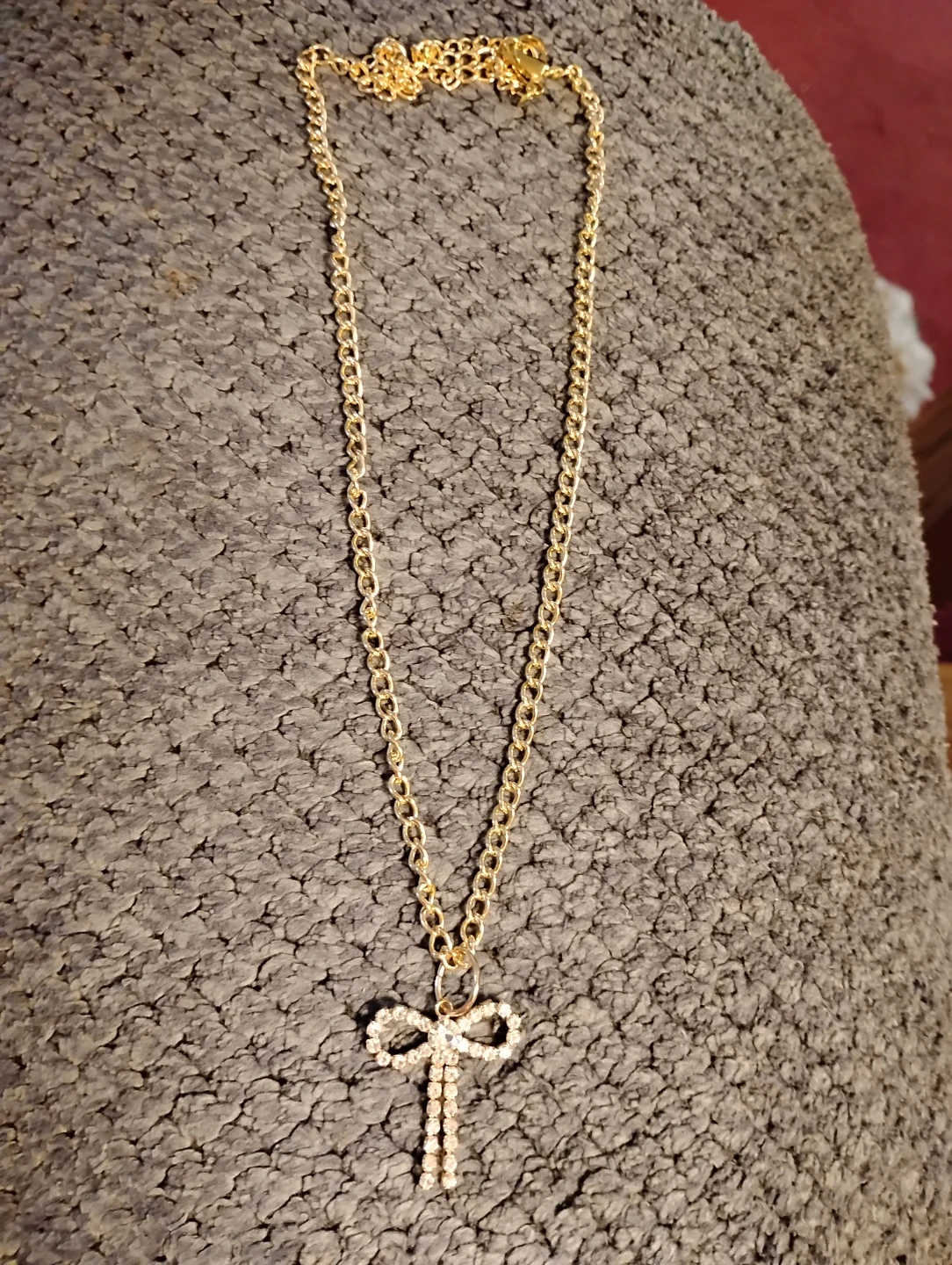 Crystal Bow Necklace