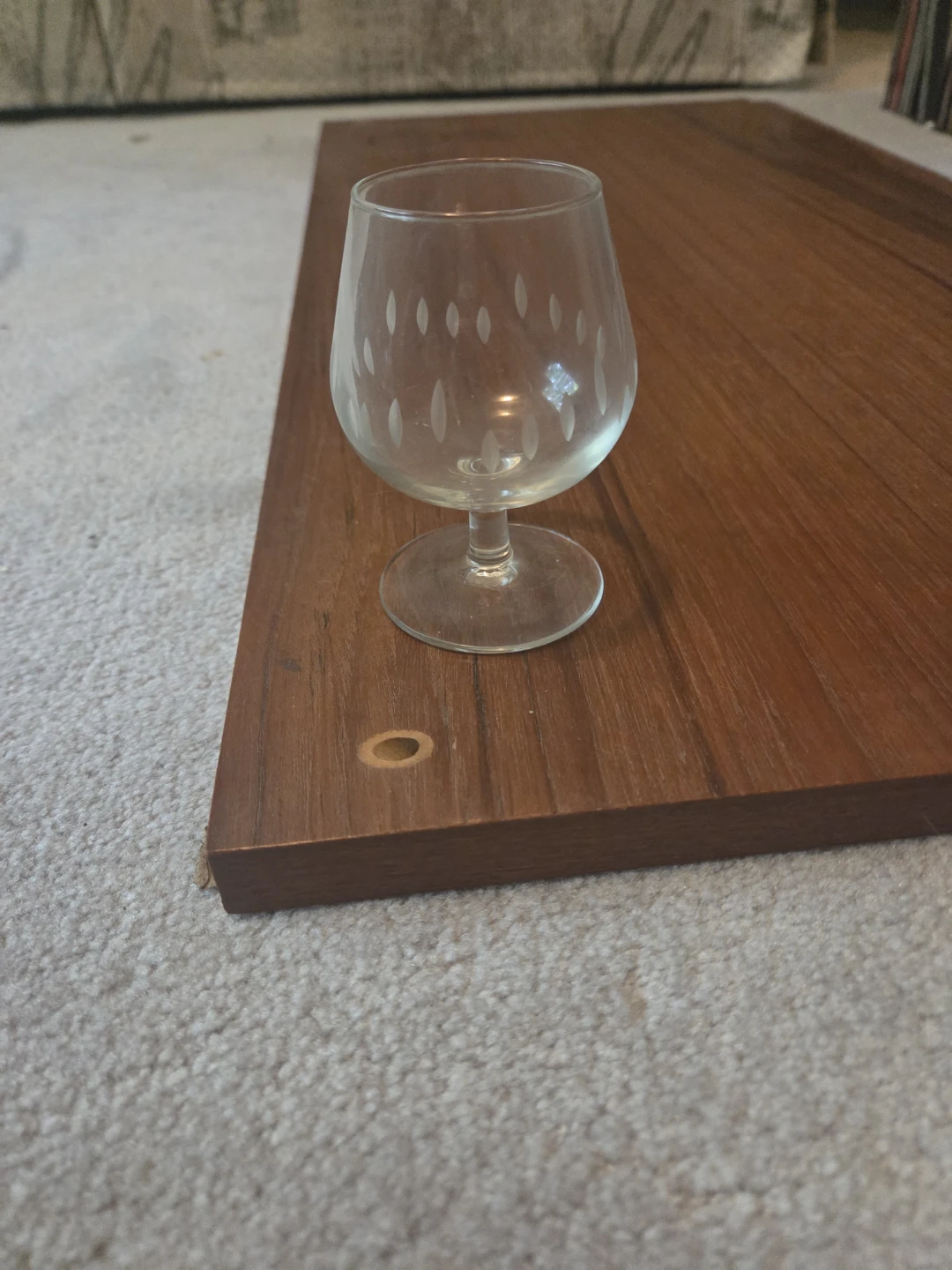 Set of 11 Vintage MCM Etched Brandy Snifters, Teardrop Design - photo 2