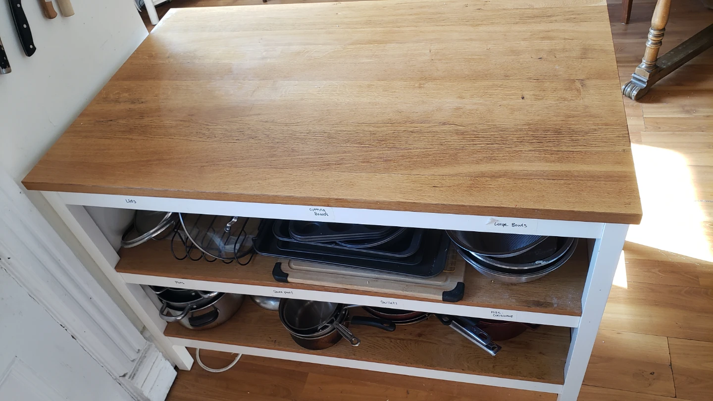 Wooden Kitchen Island Cart - photo 2