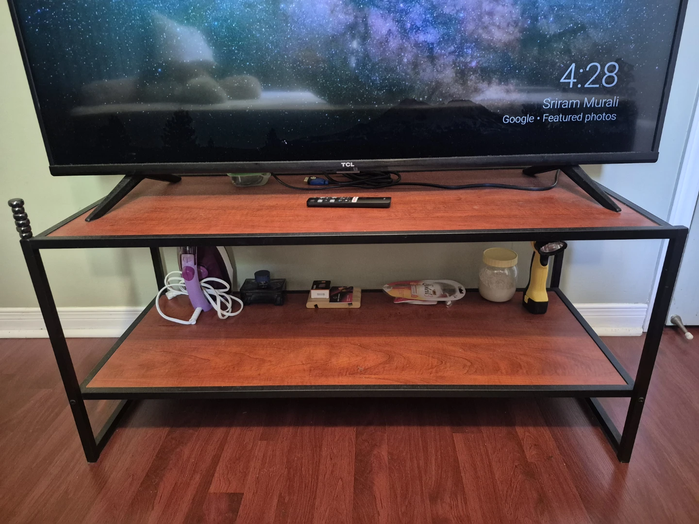 TV Stand with 2 Shelves