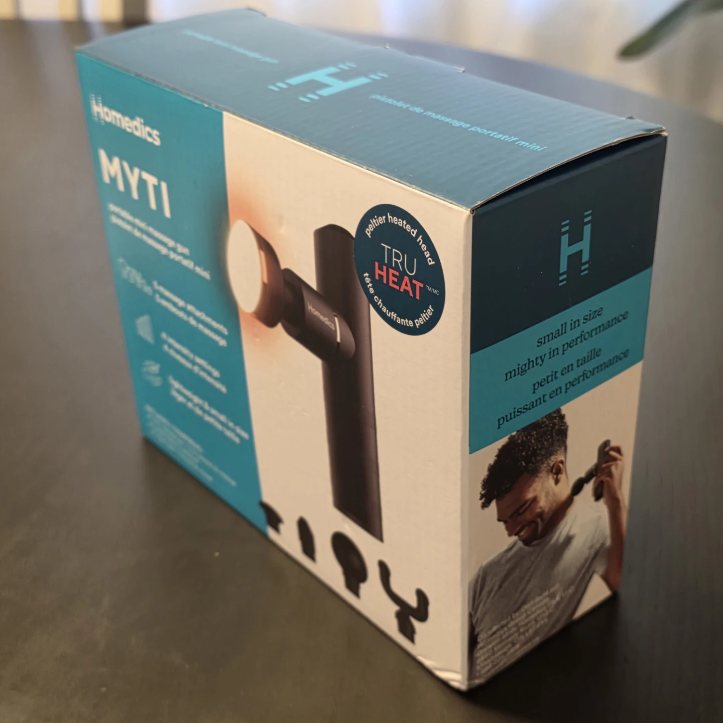 New HoMedics MYTI Mini Massage Gun - Heated Head & 5 Attachments - photo 2