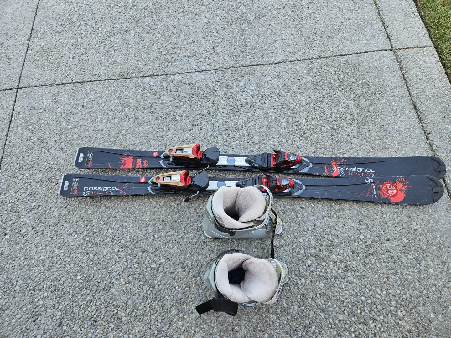 Skis and boots