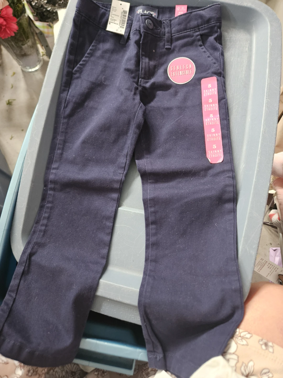 New 5T Children's Place Minnie Long Sleeve,Navy Pants - photo 2