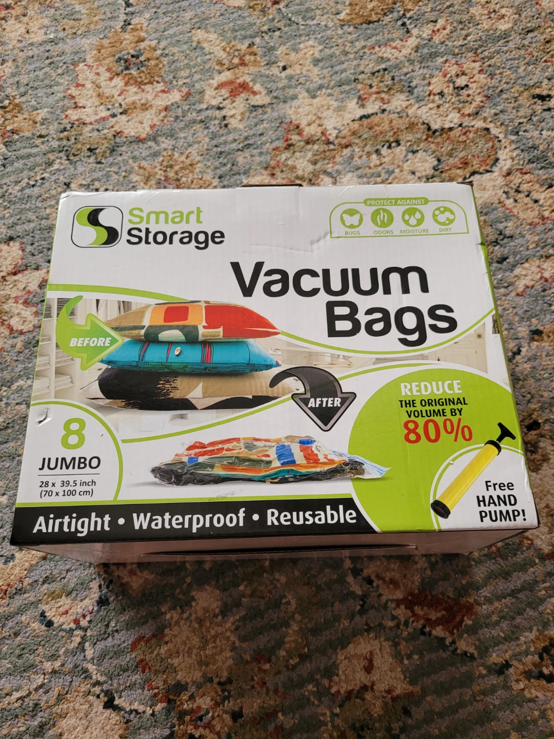 Smart Storage 8-Pack Jumbo Vacuum Storage Bags - New