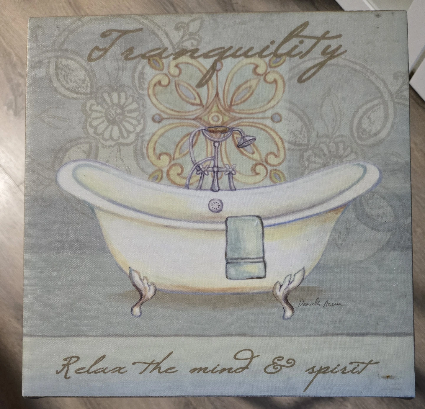 Canvas Wall Art Bathroom Decor Bathtub & Sink Prints