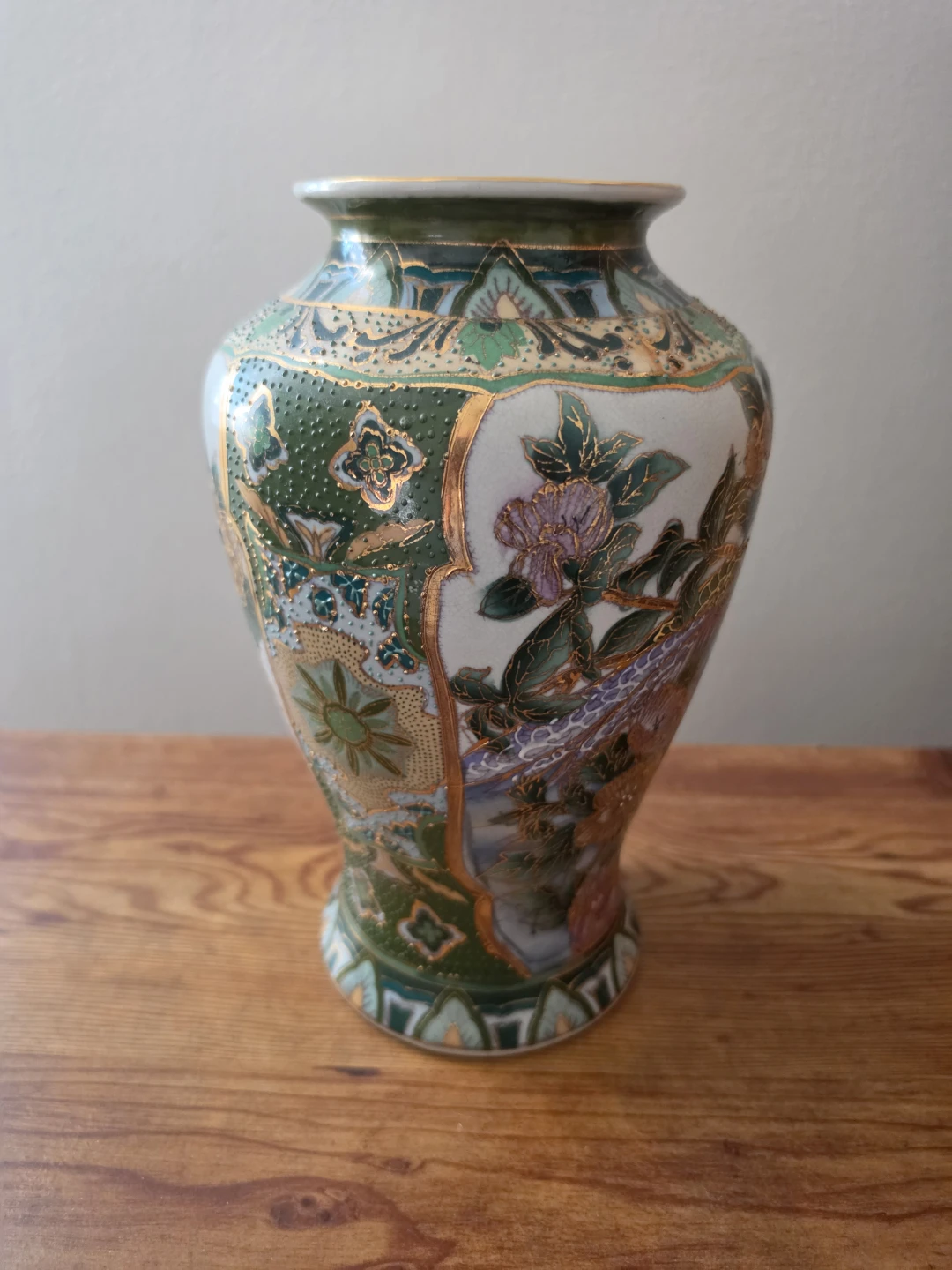Decorative Ceramic Vase with Bird and Flower Design - photo 2