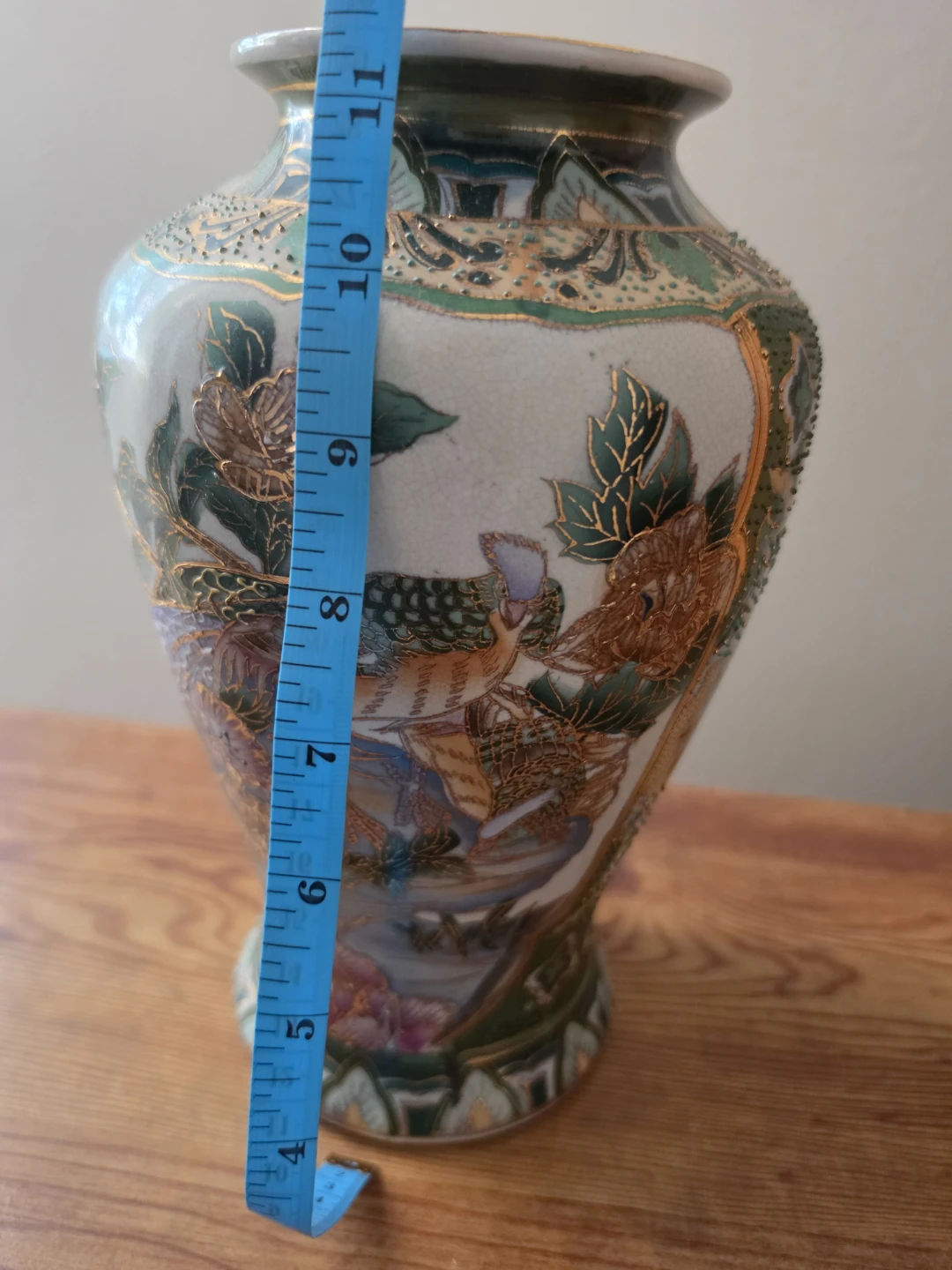 Decorative Ceramic Vase with Bird and Flower Design - photo 3