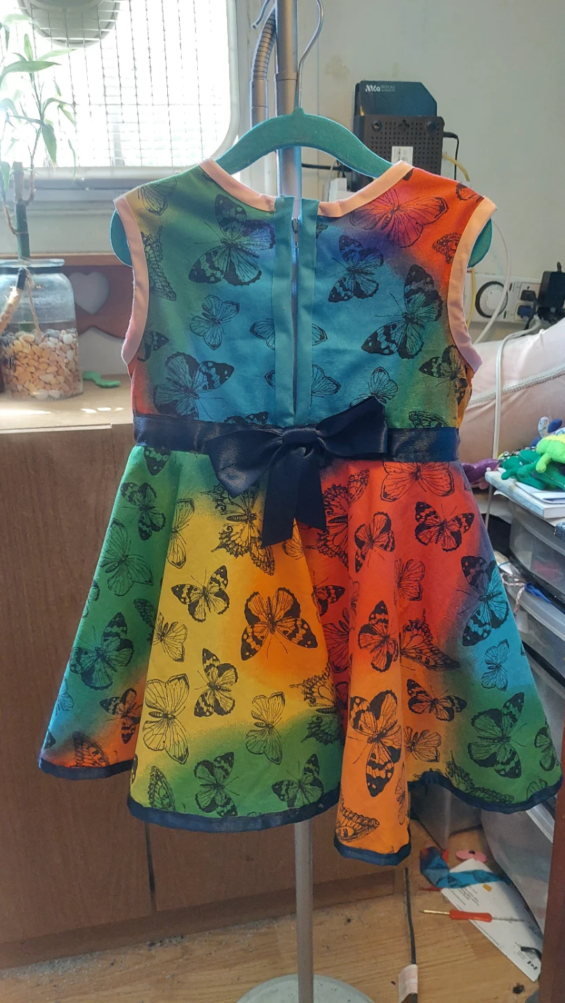 Handmade Rainbow Butterfly Dress - photo 4