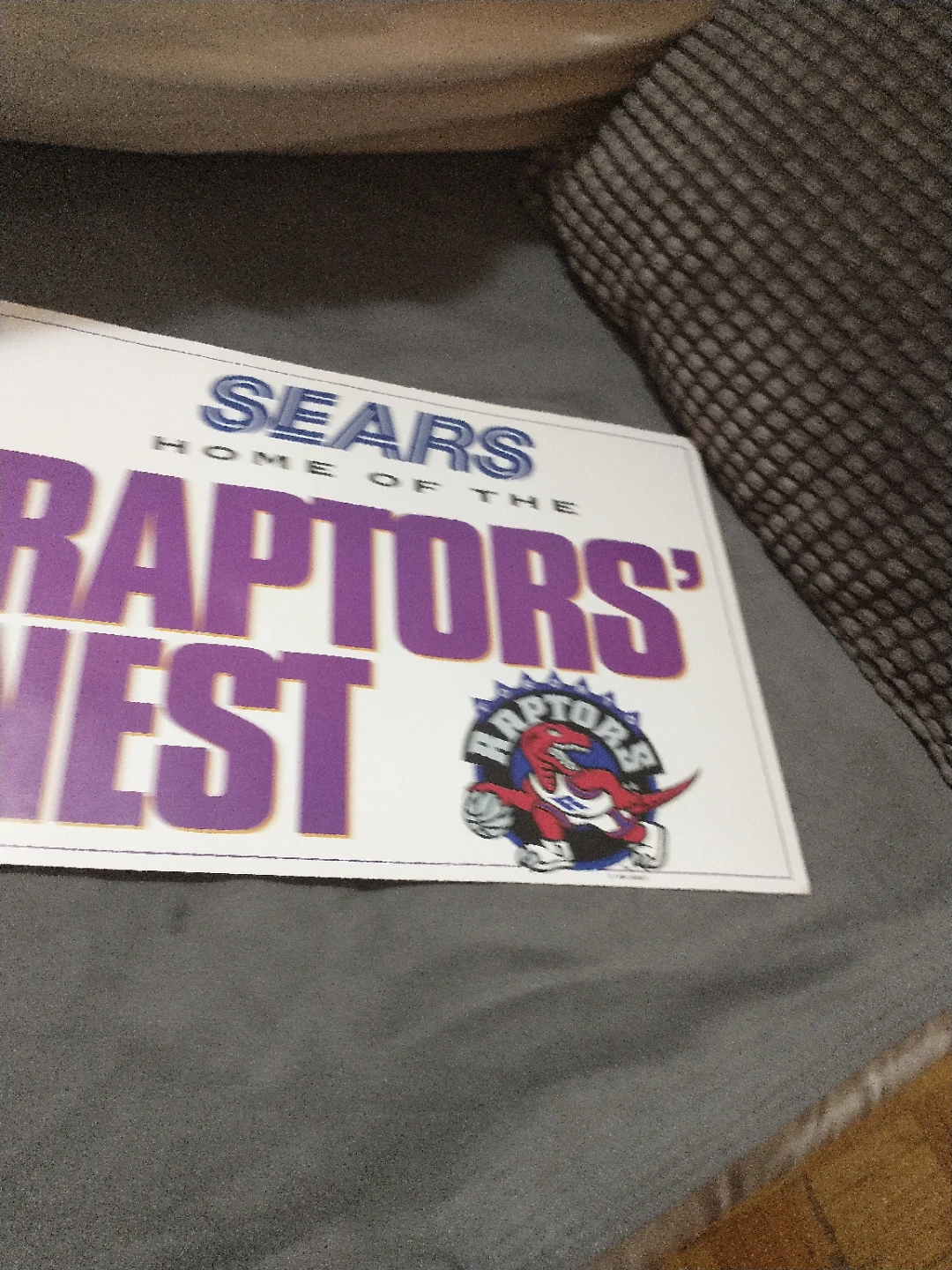 13 1/4" x 9 1/2" Toronto Raptors 1995 Inaugural Season Placard - photo 4
