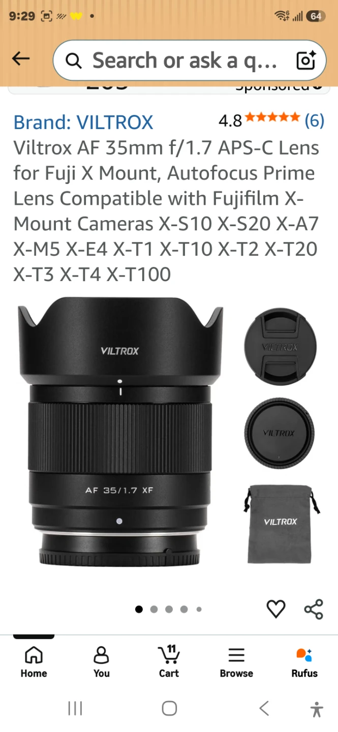 Camera Lens AF 35mm f/1.7 XF Lens - photo 3