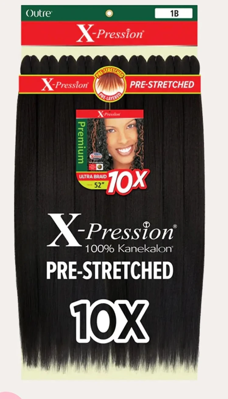 Tresses X-Pression 10X Pré-étirées 52"