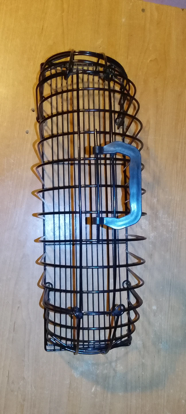 Black Metal Wire cat carrier with Handle - photo 3
