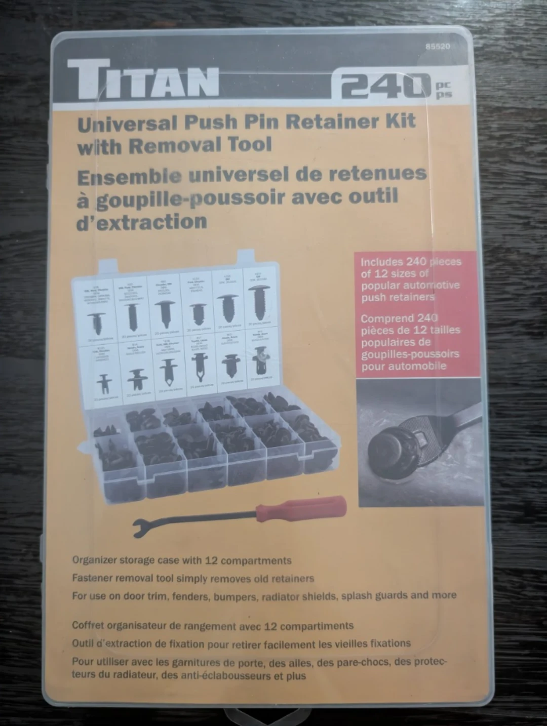 Universal Push Pin Retainer Kit