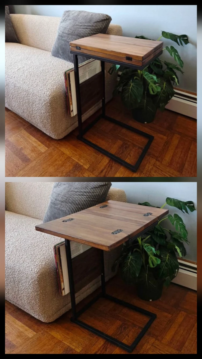 Industrial Design Solid Wood Extendable Table