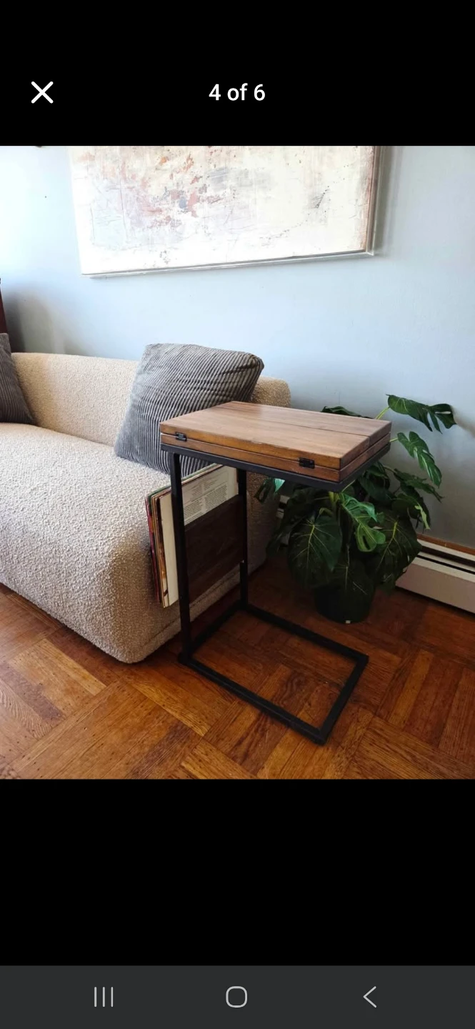 Industrial Design Solid Wood Extendable Table - photo 2