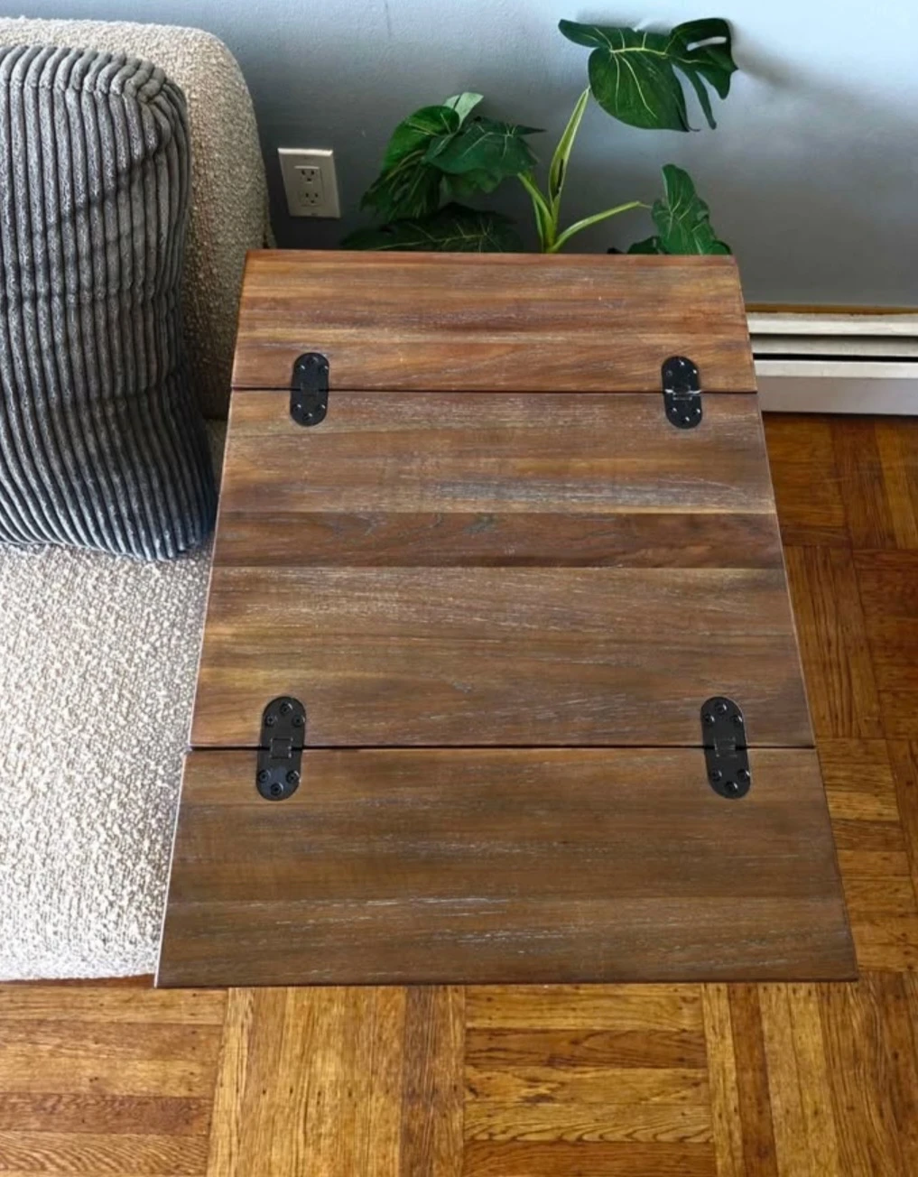 Industrial Design Solid Wood Extendable Table - photo 5