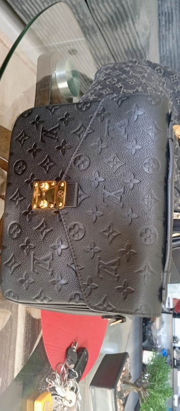 Louis Vuitton Black Monogram Leather Handbag