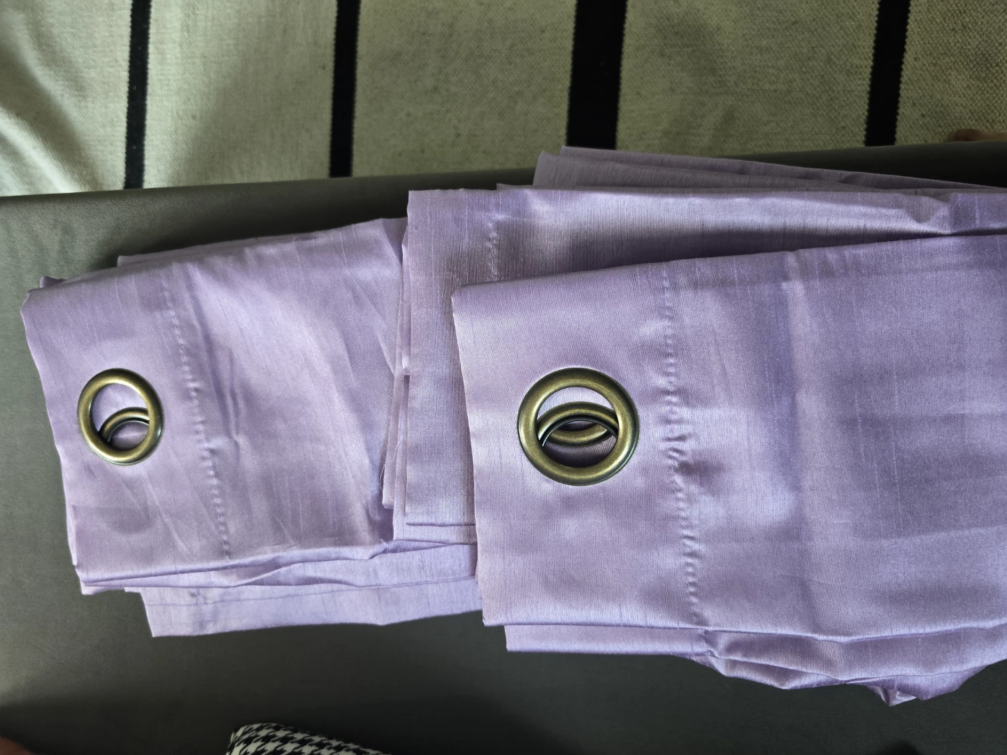 Light Purple Eyelet Curtains 54x95 - photo 5