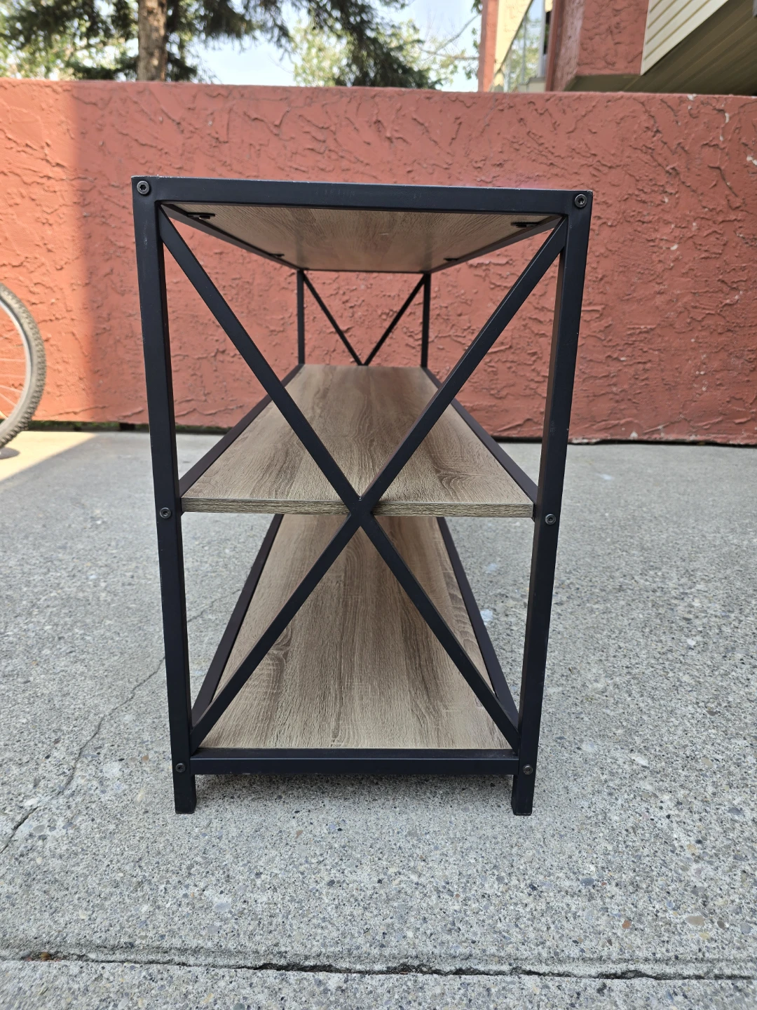 60" Wide 3-Shelf Bookcase in Barnwood - photo 4