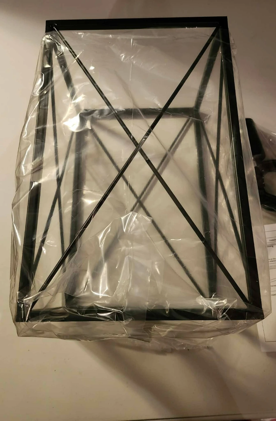 Black Metal Lantern Pendant Light Fixture - photo 2