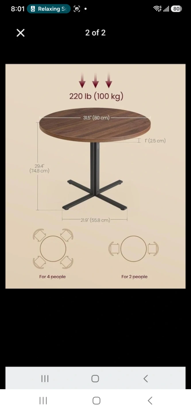Dinning table and ikea two chairs . - photo 2