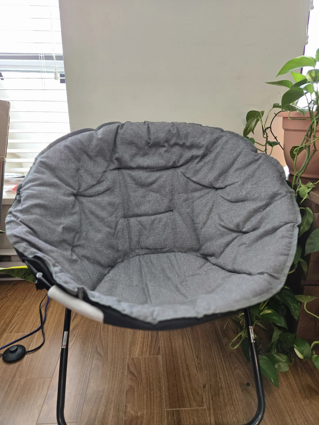 Grey Saucer Chair