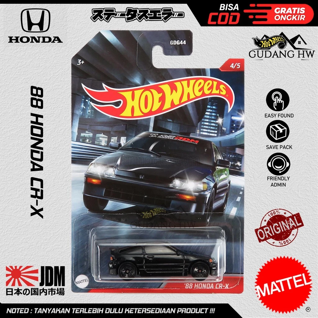 Hot Wheels Hotwheels Premium  and jdm 1988 88 Honda CRX - photo 2